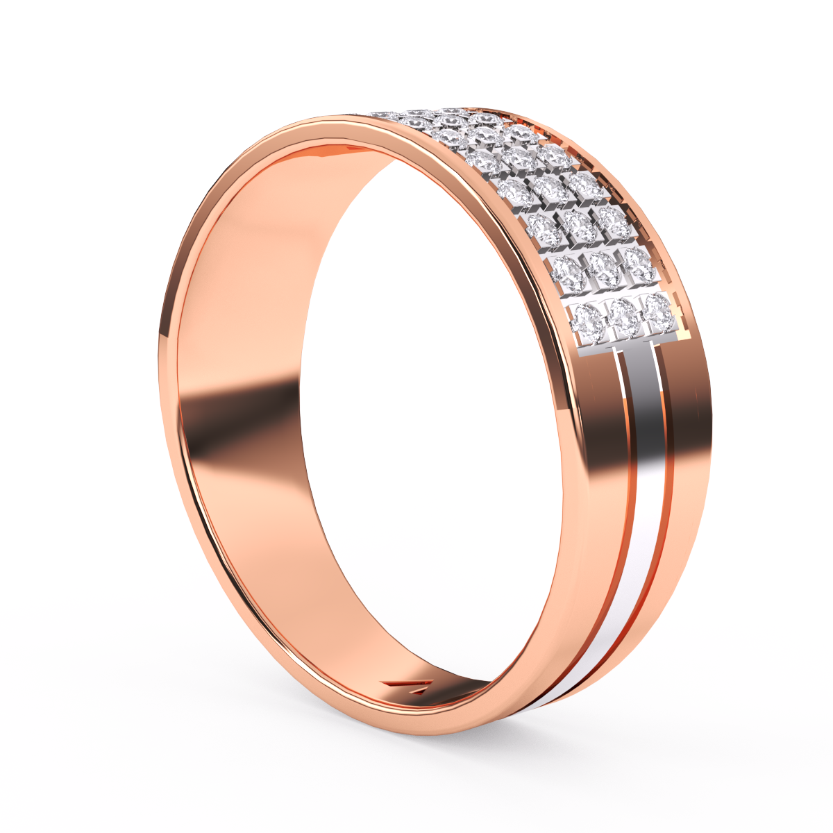 Lab Grown Diamond Wide Women's Band